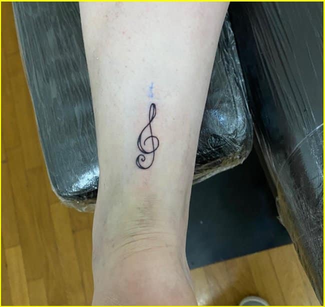 33 Cute Music Notes Tattoos On Ankle  Tattoo Designs  TattoosBagcom