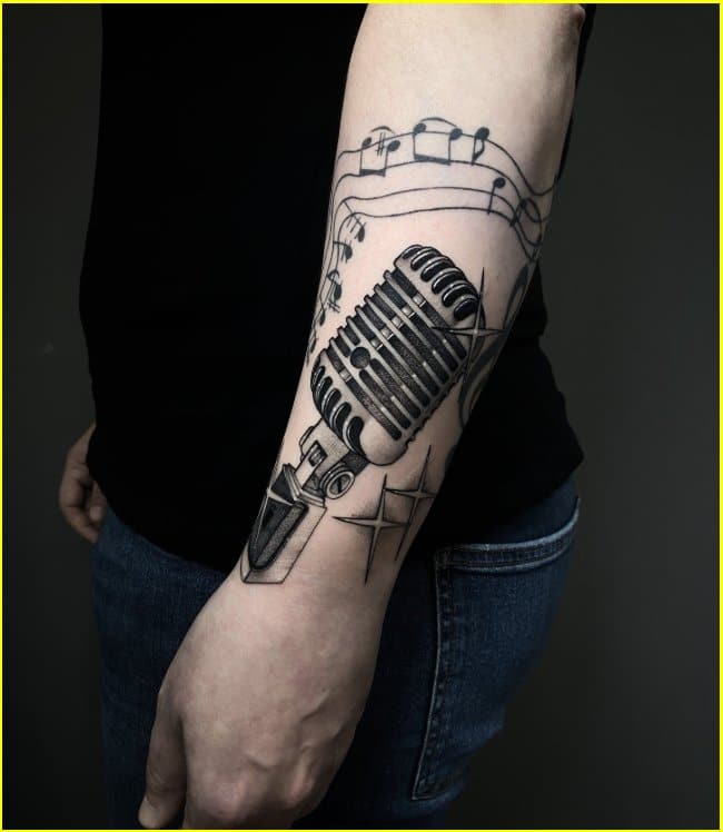 50 Great Music Tattoos On Arm