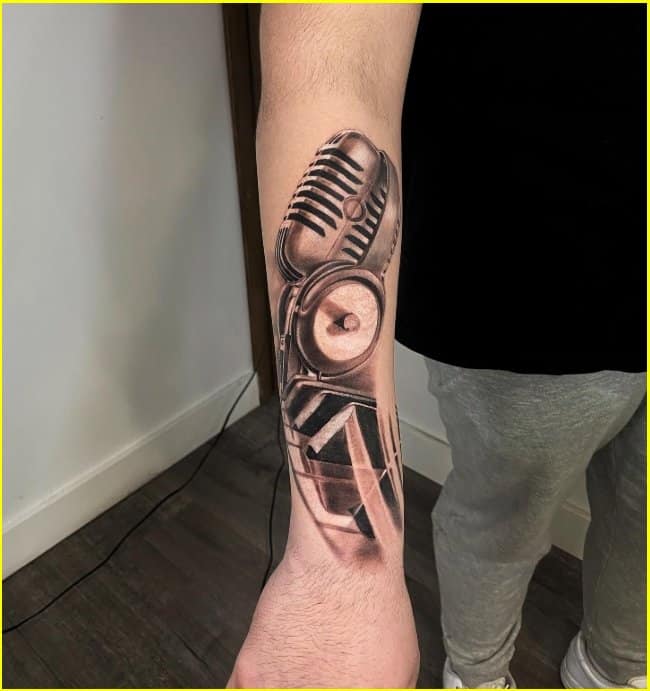 57 Ravishing Music Tattoos On Ankle