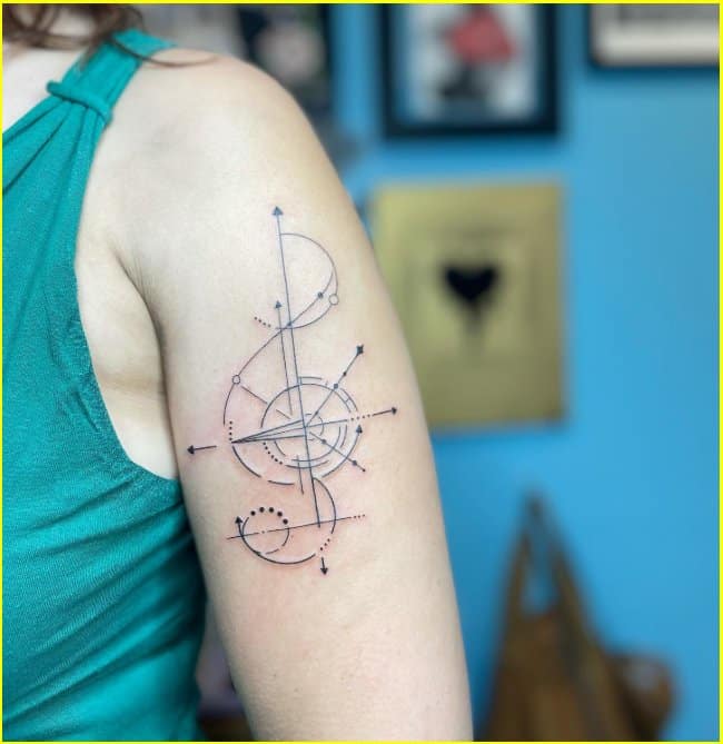 Cute and Unique Music Tattoo Designs