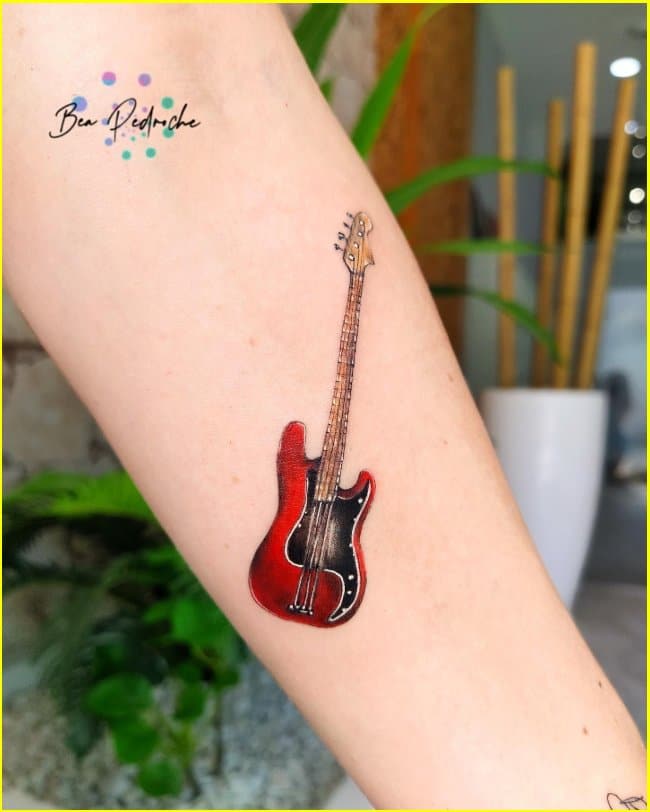 bass guitar tattoos