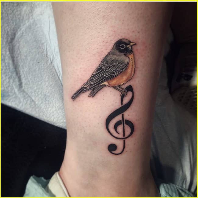 75 Lovely Music Note Tattoo Ideas  For Those Who Is In Love With Music