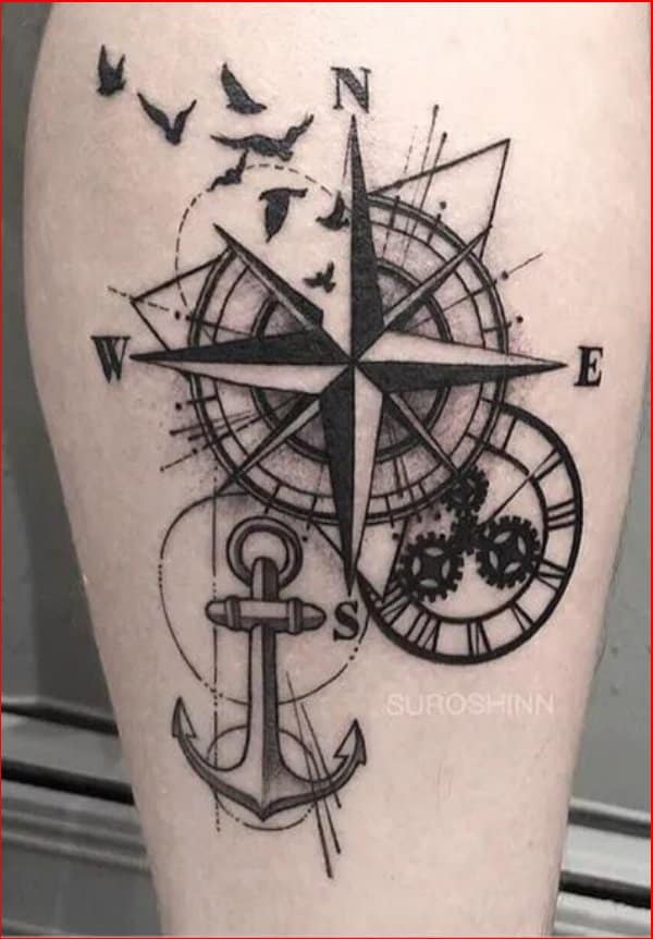 Best nautical Star tattoos design for arms