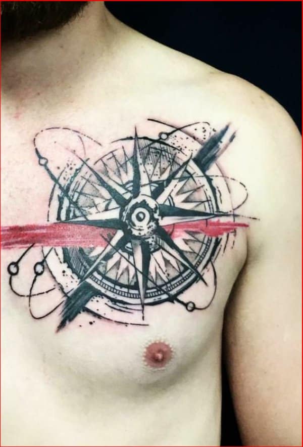 Best nautical Star tattoos design for chest