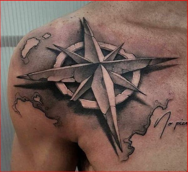 3d Best nautical Star tattoos