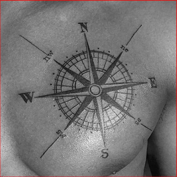 mens nautical star tattoo ideas