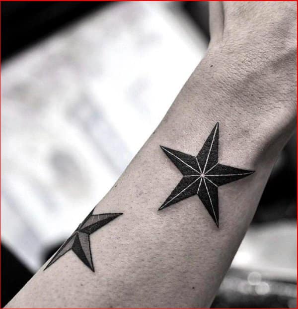 nautical star tattoo cover up