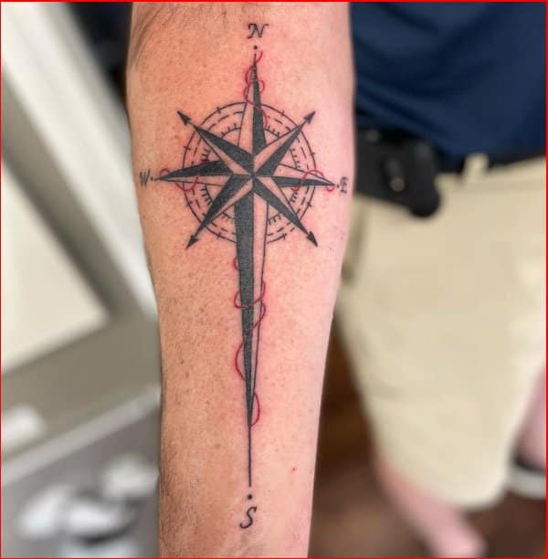 nautical star tattoo cover up ideas