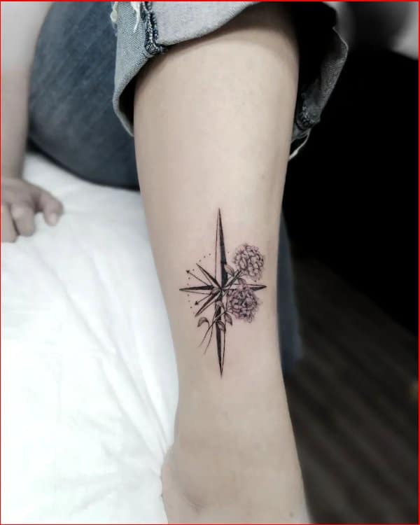 nautical star tattoo placement