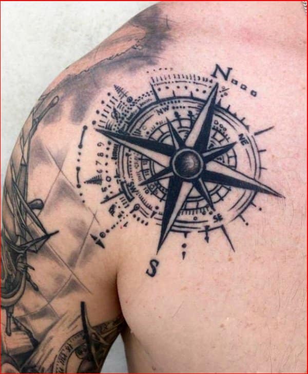 Best nautical Star tattoo design for men