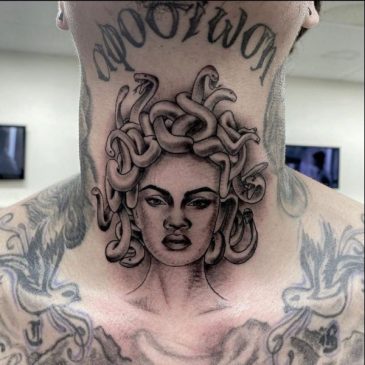  Neck Tattoos - 50 Most Beautiful And Attractive Neck Tattoos