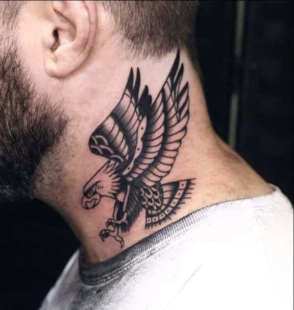 eagle neck tattoos