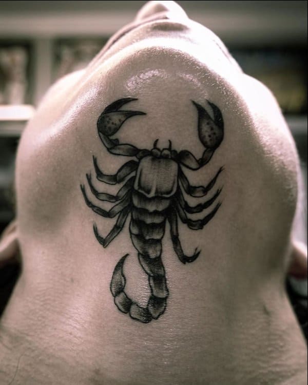 Scorpio neck tattoos