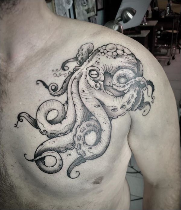 octopus tattoo line art  Clip Art Library