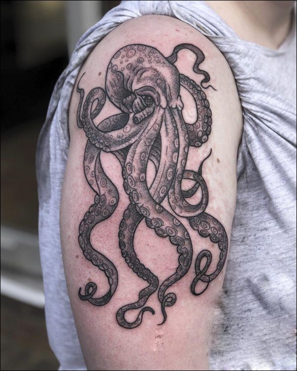 octopus shoulder tattoos