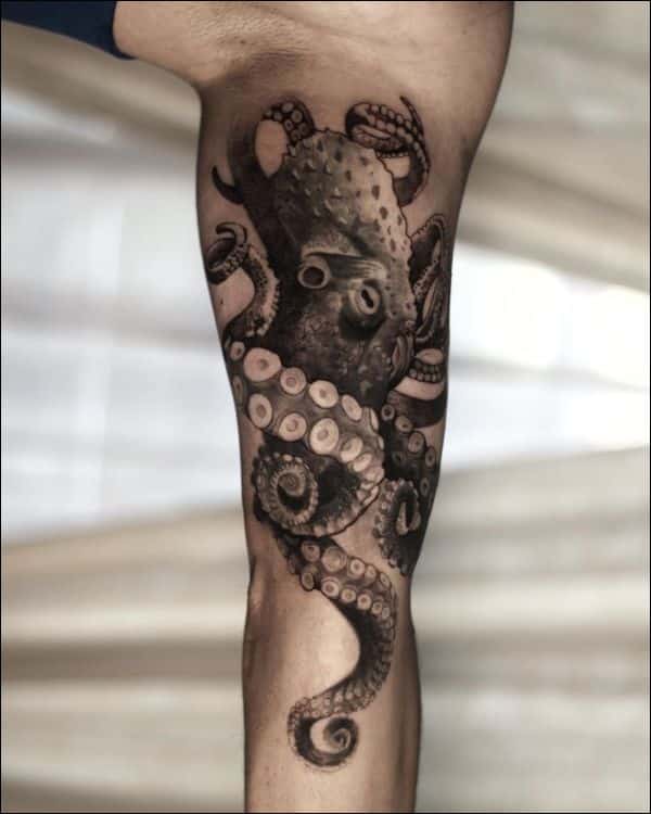 octopus hand tattoos