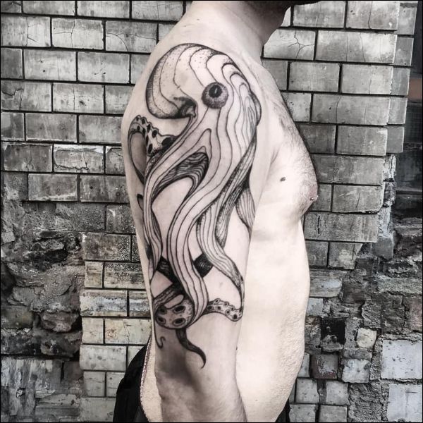 octopus tattoos on arm