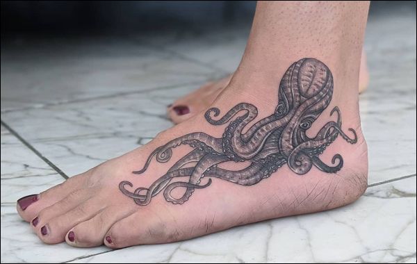 octopus foot tattoos