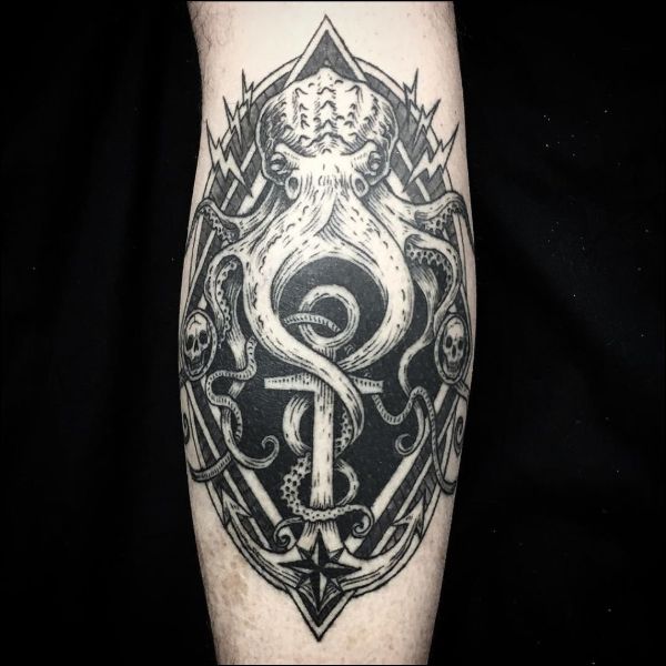 octopus anchor tattoos