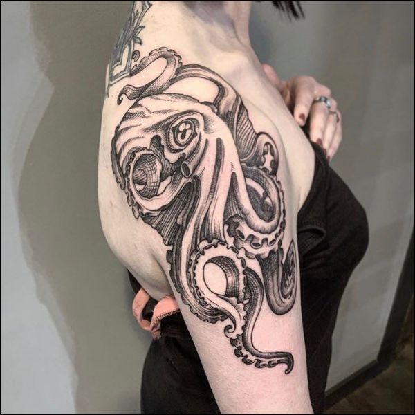 octopus tattoos for females