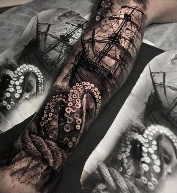 badass octopus tattoos