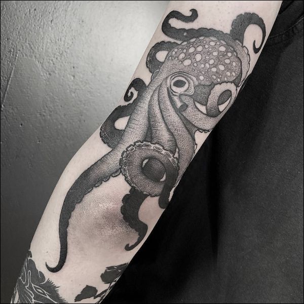 mermaid and octopus tattoos