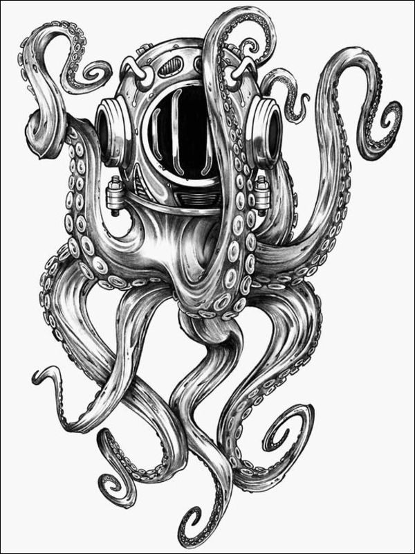 Octopus Tattoo Sketch