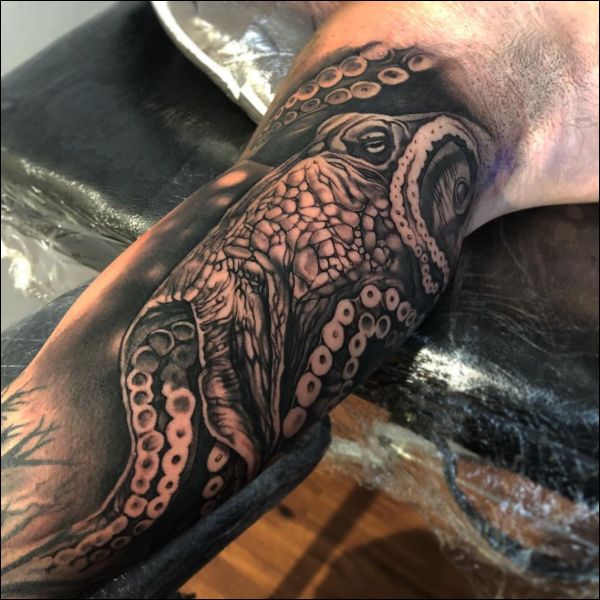 two days in a row octopus octopustattoo tattoo tattoos color  tattooart art artist realism realistictattoo ink inked inkedup   Instagram