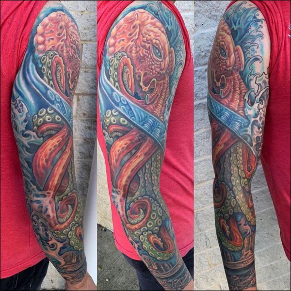 octopus tattoos colors