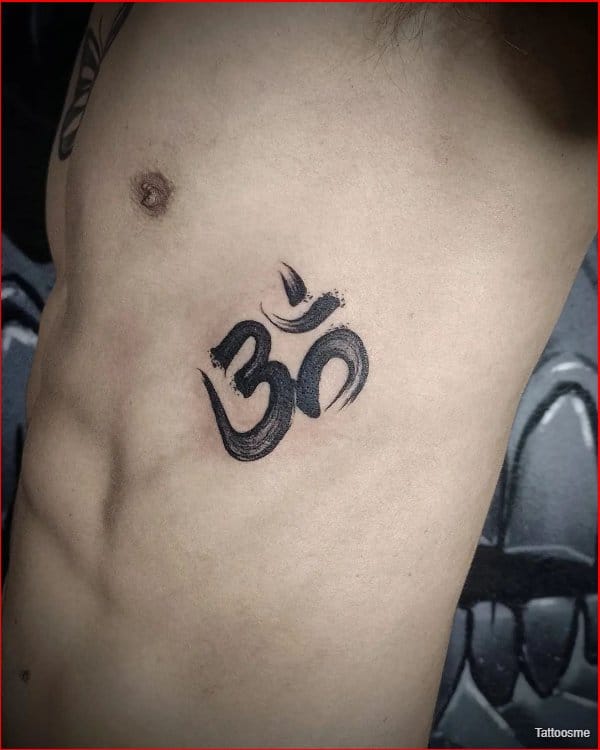 om tattoos for men on arm