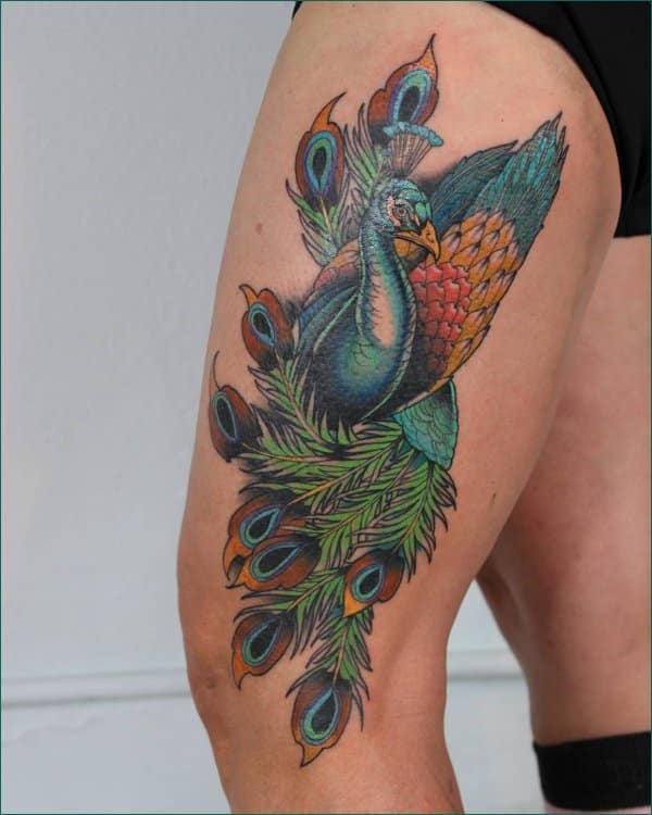 best peacock tattoos