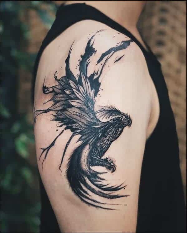 phoenix tattoo for half sleeve