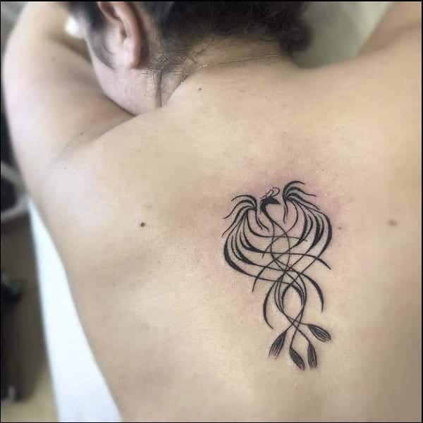 simple phoenix tattoo