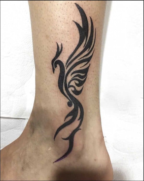 phoenix tattoos for legs
