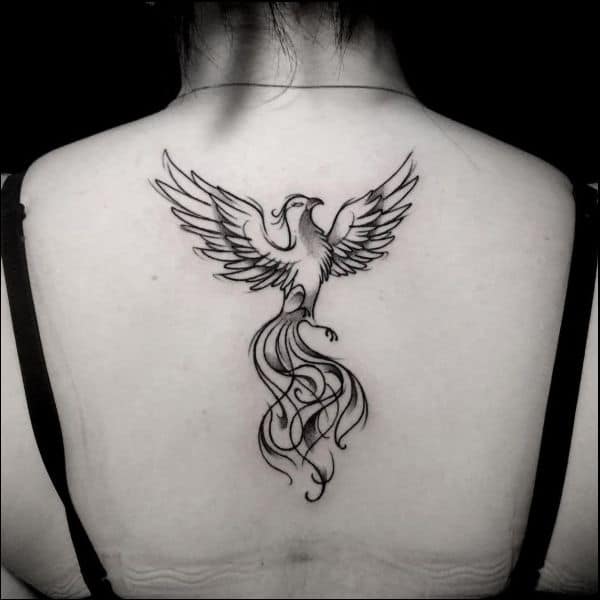 Best phoenix tattoos for back