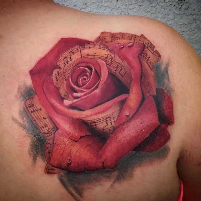 red rose tattoos for women