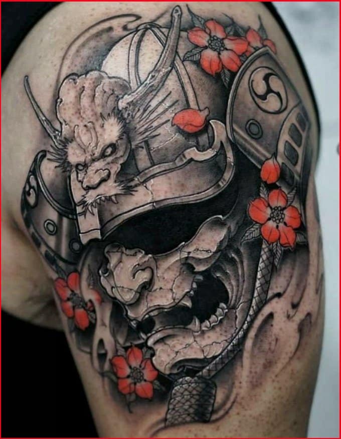 samurai tattoos sleeve