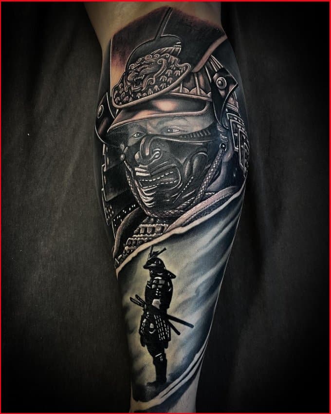 samurai tattoos forearm