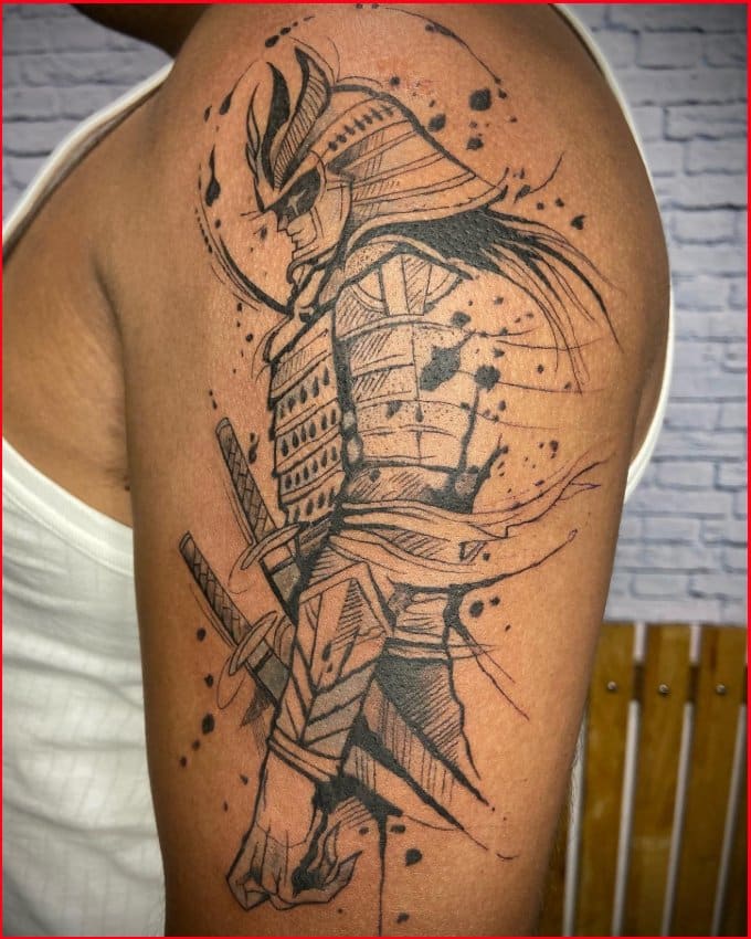 best samurai tattoo designs on arms