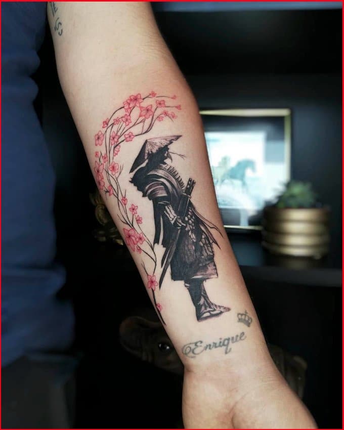 samurai tattoos arm