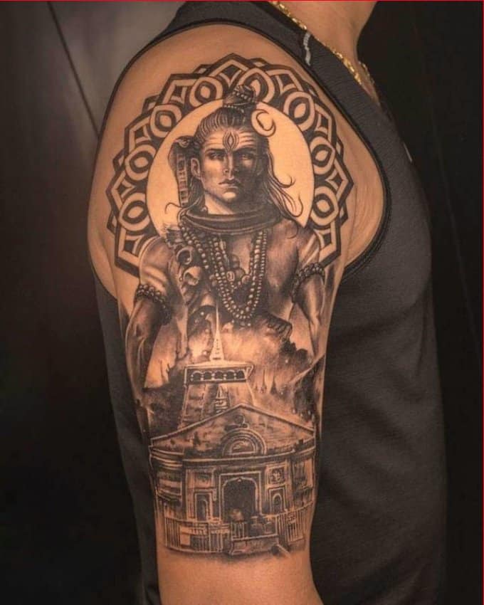 lord shiva portrait tattoo