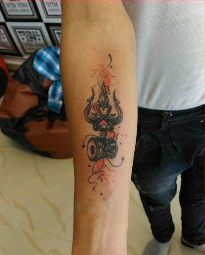 shiva tattoo forearm