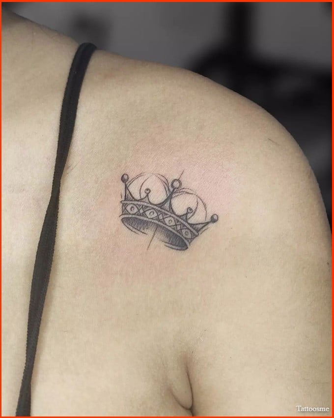 crown shoulder tattoos