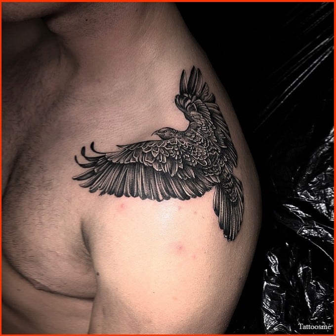 eagle shoulder tattoos