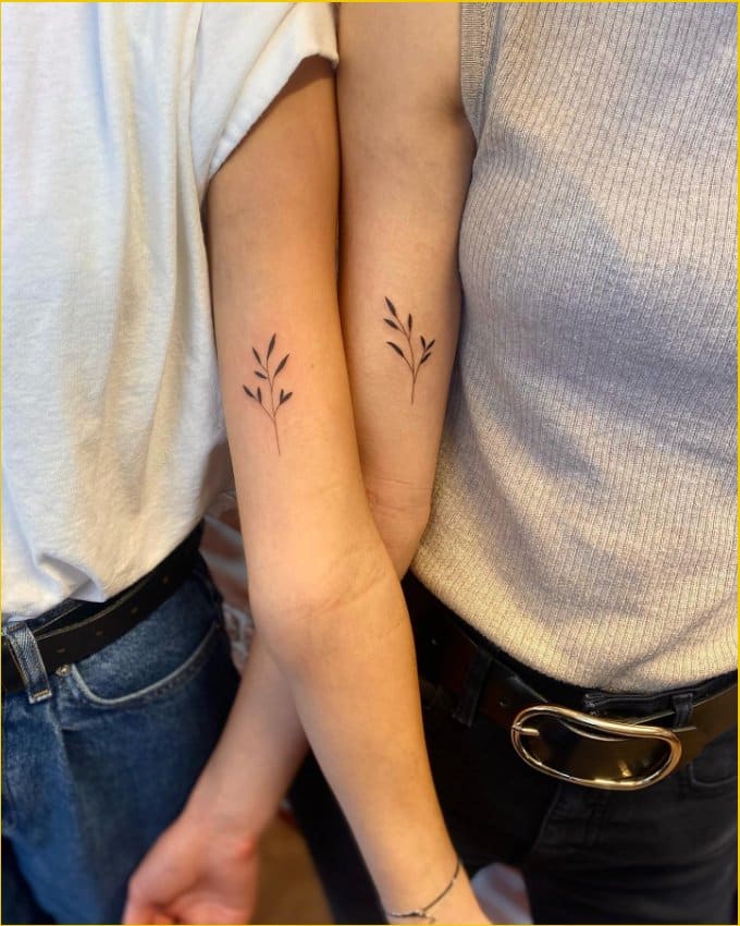 95 Superb Sister Tattoos  Matching Ideas Colors Symbols