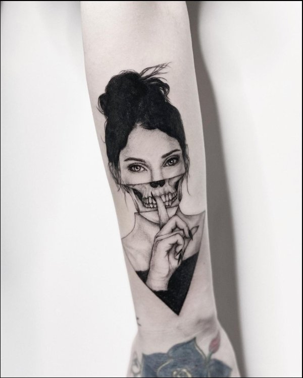 girly skull tattoos