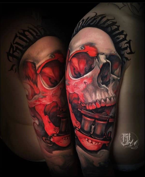 skull tattoos hand
