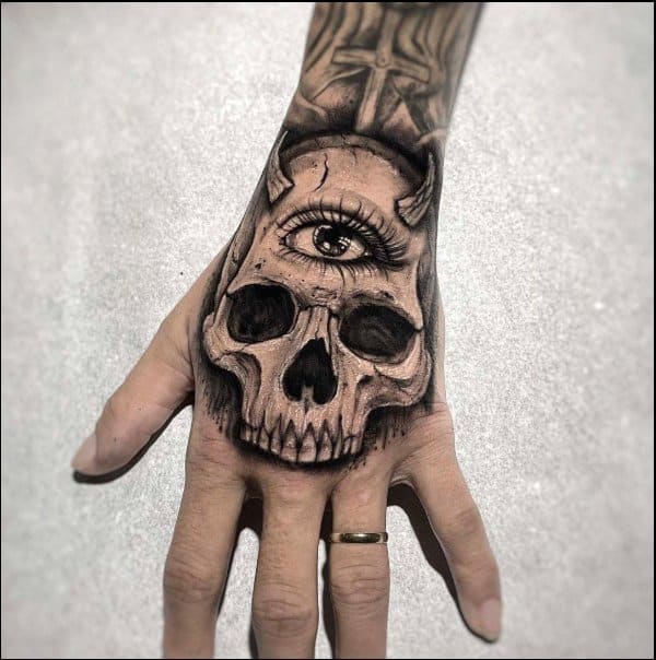 skeleton hand tattoo designs