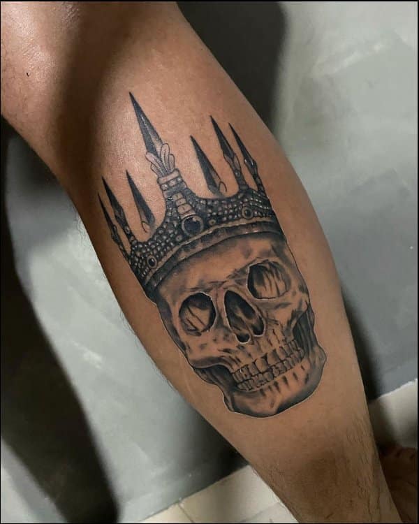 skull tattoos crown