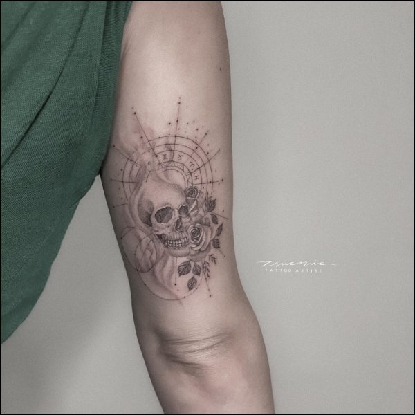 skull pattern tattoos